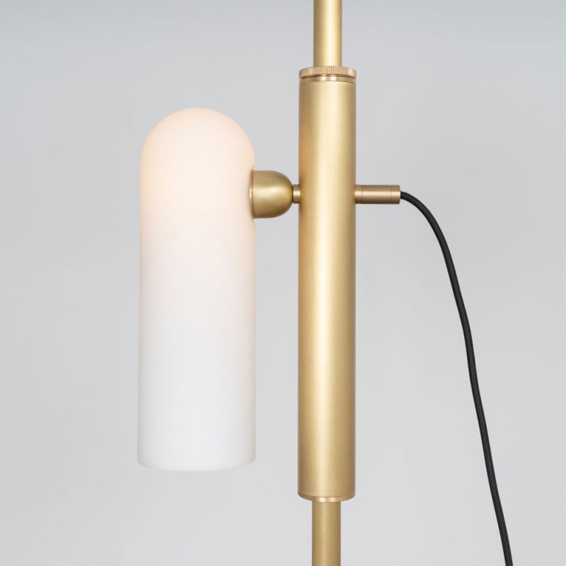 Schwung Odyssey 1 Burnished Brass Floor Lamp
